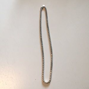 Tiffany & Co silver box chain necklace